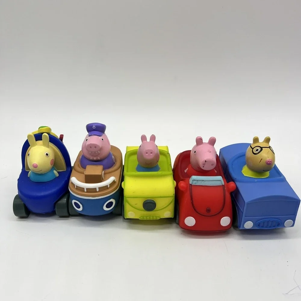 Peppa Pigs Mini Buggies Collection Set Of 5‎ Toy Cars Kids Cartoon